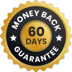 60-day money-back guarantee seal